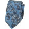 Úzka kravata modrá s paisley motívom Úzka kravata modrá s paisley motívom