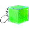 Prívesok na kľúče, kocka labyrint zelená Prívesok na kľúče, kocka labyrint zelená