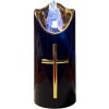 Cortina Sviečka Náplň do sviečky Led Rico 12,5 cm Čierno-zlatý kríž Biela C58 Cortina Sviečka Náplň do sviečky Led Rico 12,5 cm Čierno-zlatý kríž Biela C58