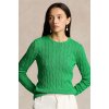 Bavlnený sveter Polo Ralph Lauren zelená farba, 211891640 Bavlnený sveter Polo Ralph Lauren zelená farba, 211891640