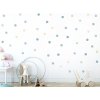 Nalepte.cz Bodky nordic textilní prelepiteľné nálepky na stenu 50 ks 8x8 cm Nalepte.cz Bodky nordic textilní prelepiteľné nálepky na stenu 50 ks 8x8 cm