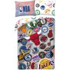 Halantex Obojstranné obliečky z mikrovlákna NBA motív TOP Teams zapínanie na zips 140x200 70x90