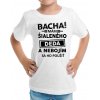 Fajntričko detské tričko Bacha! Mám šialeného deda biela