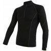 SENSOR MERINO ACTIVE pánske tričko dl.rukáv stojačik zips čierna Veľkosť: M SENSOR MERINO ACTIVE pánske tričko dl.rukáv stojačik zips čierna Veľkosť: M