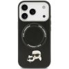 Zadný kryt Karl Lagerfeld PU Karl and Choupette Heads Pins MagSafe pre Apple iPhone 17 Pro, čierna Zadný kryt Karl Lagerfeld PU Karl and Choupette Heads Pins MagSafe pre Apple iPhone 17 Pro, čierna