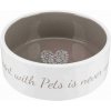 Trixie Pet´s home keramická miska 0,8 l/16 cm krémovo/hnedošedá Trixie Pet´s home keramická miska 0,8 l/16 cm krémovo/hnedošedá