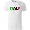 Italy Nápis - Tričko z organickej bavlny - XL ( Biela ) Italy Nápis - Tričko z organickej bavlny - XL ( Biela )