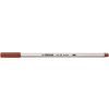 Vláknová fixka, STABILO Pen 68 brush, červeno hnedá Vláknová fixka, STABILO Pen 68 brush, červeno hnedá