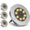 Solárna zatĺkacia lampa Saska garden biela 12 cm 4 ks Solárna zatĺkacia lampa Saska garden biela 12 cm 4 ks