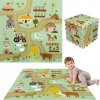 Pěnová podložka na hranie 90 × 90 cm – silné puzzle, 9 dielov HUMBI farma a vidiecke cesty Pěnová podložka na hranie 90 × 90 cm – silné puzzle, 9 dielov HUMBI farma a vidiecke cesty