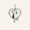 SilveAmo Strieborný prívesok Navždy v srdci P2F375