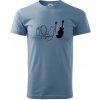 Mačka a gitara WC - Klasické pánske tričko vyššej gramáže - XS ( Denim ) Mačka a gitara WC - Klasické pánske tričko vyššej gramáže - XS ( Denim )