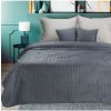 Mondo Italia Zamatový prehoz na posteľ Luiz4 grafitový Grafitová 170x210 cm