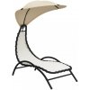 Záhradné lehátko so strieškou Dekorhome Záhradné lehátko so strieškou Dekorhome