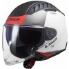LS2 COPTER II-06 URBANE skúter jet prilba matná biela/červená veľ. M LS2 COPTER II-06 URBANE skúter jet prilba matná biela/červená veľ. M