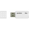USB kľúč GOODRAM UME2 8GB USB 2.0 Biely USB kľúč GOODRAM UME2 8GB USB 2.0 Biely