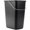 Kadax KOŠ NA ODPADKY, NÁDOBA NA ODPAD 12 L ČIERNY S RÚČKOU NA TRIEDENIE
