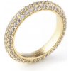 Guess Trblietavý pozlátený prsteň so zirkónmi Infinity JUBR04672JWYG 56 mm Guess Trblietavý pozlátený prsteň so zirkónmi Infinity JUBR04672JWYG 56 mm