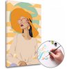 Maľovanie podľa čísel ŽENA V ŽLTOM KLOBÚKU – nízka náročnosť 40x60 cm Maľovanie podľa čísel ŽENA V ŽLTOM KLOBÚKU – nízka náročnosť 40x60 cm