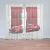 Sablio Záclony Ferrari Italská vlajka na červeném bloku: 2ks 150x250cm Sablio Záclony Ferrari Italská vlajka na červeném bloku: 2ks 150x250cm