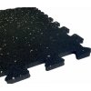 Gumená podlaha puzzle 96,5x96,5x1,5cm čierna farba + 5% biele EPDM Gumená podlaha puzzle 96,5x96,5x1,5cm čierna farba + 5% biele EPDM