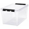 Úložný box, plastový, 47 l, čierne úchytky, SMARTSTORE Classic 45, priehľadný Úložný box, plastový, 47 l, čierne úchytky, SMARTSTORE Classic 45, priehľadný