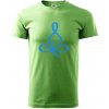 Yoga - lotus modrý (Moňas) - Klasické pánske tričko vyššej gramáže - 4XL ( Trávová zelená ) Yoga - lotus modrý (Moňas) - Klasické pánske tričko vyššej gramáže - 4XL ( Trávová zelená )