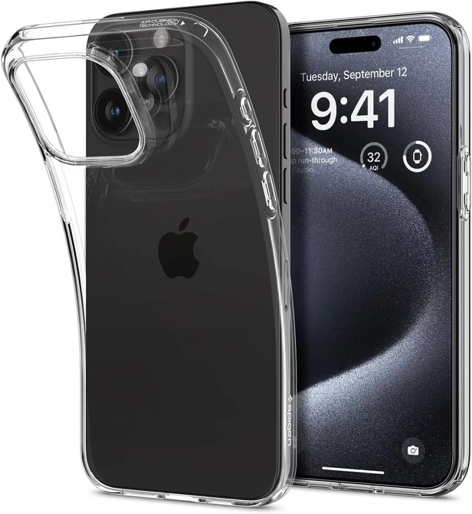 Púzdro Spigen Liquid Crystal Crystal Clear iPhone 15 Pro