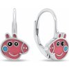 Brilio Silver Strieborné dievčenské náušnice Prasiatko Peppa EA1160W Brilio Silver Strieborné dievčenské náušnice Prasiatko Peppa EA1160W