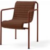 HAY Textilný podsedák Palissade Dining Armchair Quilted Cushion, iron red HAY Textilný podsedák Palissade Dining Armchair Quilted Cushion, iron red