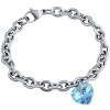 Ocelový náramek Srdce 14mm se Swarovski Crystals Aquamarine AB Ocelový náramek Srdce 14mm se Swarovski Crystals Aquamarine AB