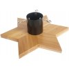 Stojan na vianočný stromček v tvare hviezdy drevený 55 x 48 cm, prírodný Stojan na vianočný stromček v tvare hviezdy drevený 55 x 48 cm, prírodný