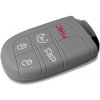 Kľúčenka Escape6 ochranné silikónové puzdro na kľúč pre DodgeJeep tmavo sivá