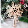 Slamený špic na stromček 24 cm Slamený špic na stromček 24 cm
