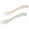 Beaba Lyžičky silikónové 2 ks s puzdrom Clay / Miestami Green Beaba Lyžičky silikónové 2 ks s puzdrom Clay / Miestami Green