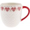 Porcelánový hrnček Pletené srdce 630 ml Porcelánový hrnček Pletené srdce 630 ml