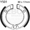 EBC Brzdové čeľuste -sada EBC Y501 vrátane pružín