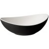 APS Mísa oválná z melaminu Halftone bílá černá 175 x 135 x 65 mm
