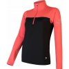 Dámska mikina zips SENSOR COOLMAX THERMO čierna / koral M Dámska mikina zips SENSOR COOLMAX THERMO čierna / koral M