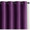 Záves AmeliaHome Velvet s priechodkami slivkový, veľkosť 140x245