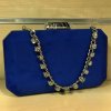 Tmavomodrá luxusná spoločenská kabelka SILVIE Tmavomodrá luxusná spoločenská kabelka SILVIE