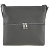 Mondo Italia Kožená kabelka na rameno 147 tmavošedá Made in Italy Šedá Mondo Italia Kožená kabelka na rameno 147 tmavošedá Made in Italy Šedá