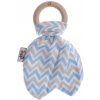 Kikko BMB Lístky Chevron Baby Blue