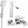 MEXEN/S - Libra R45 Set umývadlovej a vaňovej batérie s príslušenstvom, chróm 745113R45-00 MEXEN/S - Libra R45 Set umývadlovej a vaňovej batérie s príslušenstvom, chróm 745113R45-00