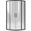 Lansanit Amsterdam Štvrťkruhový sprchovací kút, 90 × 90 × 190 cm, hrúbka skla: 6 mm, číre, čierna, O4619QR20090B Lansanit Amsterdam Štvrťkruhový sprchovací kút, 90 × 90 × 190 cm, hrúbka skla: 6 mm, číre, čierna, O4619QR20090B
