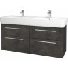 Dreja Umývadlová skrinka Q MAX SZZ4 120 - D16 Tmavý betón / Úchytka T02 / D16 Tmavý betón Dreja Umývadlová skrinka Q MAX SZZ4 120 - D16 Tmavý betón / Úchytka T02 / D16 Tmavý betón