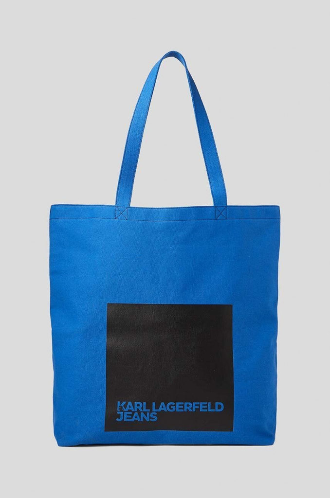 Karl Lagerfeld kabelka Jeans 235J3056 modrá