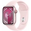 Apple Watch Series 9 GPS + Cellular 45mm Pink Aluminium Case with Light Pink Sport Band... MRMK3QC/A