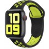 Športový silikónový remienok Move pre Apple Watch Series (38/40/41/42 mm) Farva: Čierna - Žltá (S) Športový silikónový remienok Move pre Apple Watch Series (38/40/41/42 mm) Farva: Čierna - Žltá (S)