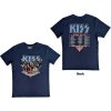 KISS - Americana (Denim Blue) (Back Print) (tričko) Medium KISS - Americana (Denim Blue) (Back Print) (tričko) Medium